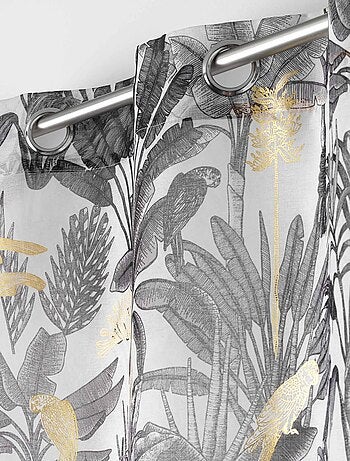 Visillos exóticos con estampados metálicos
