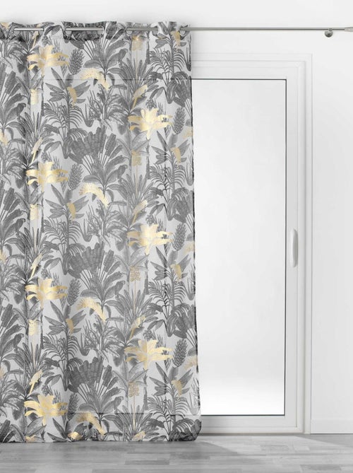 Visillos exóticos con estampados metálicos - Kiabi Visillos exóticos con estampados metálicos - Kiabi
