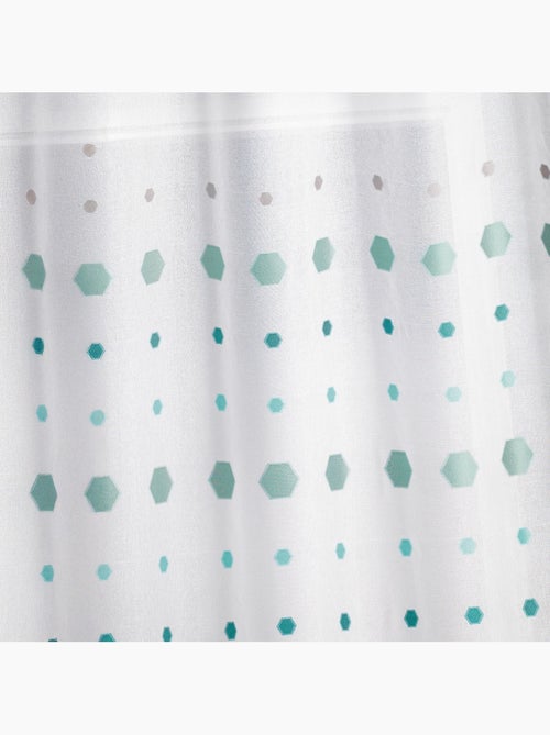 Visillos jacquard con estampado hexagonal - Kiabi Visillos jacquard con estampado hexagonal - Kiabi