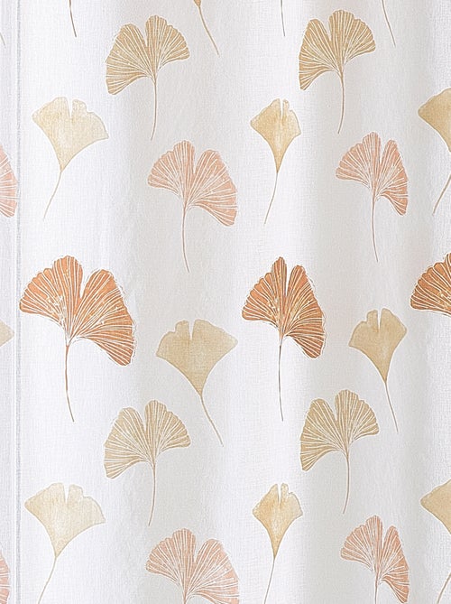 Visillos ligeros estampados con motivo de ginkgo - Kiabi Visillos ligeros estampados con motivo de ginkgo - Kiabi