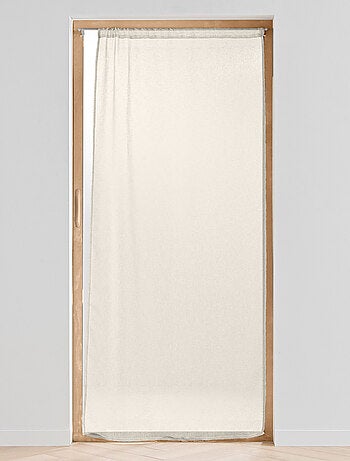 Visillos para ventanas grandes con efecto de lino tejido