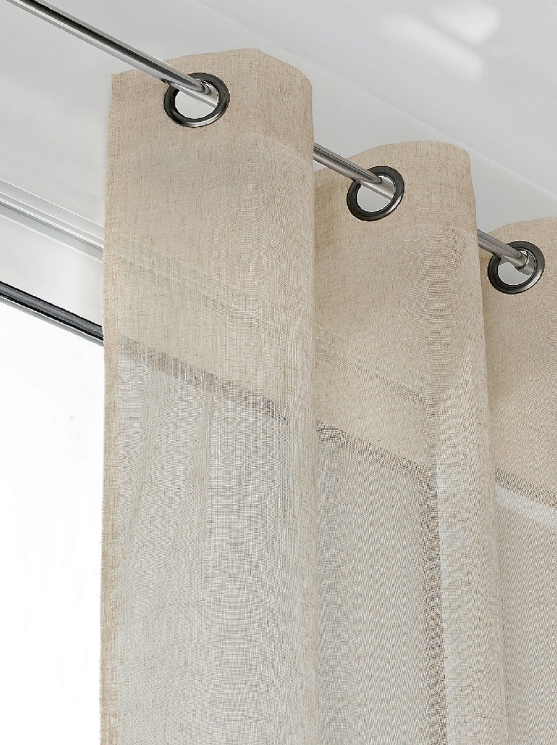 Visillos semitransparentes de gran anchura Madera natural - Kiabi