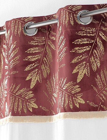 Voilage al mejor estilo, estampado y con flecos