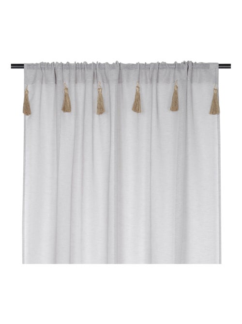 Voile bohemio con borlas de yute - Kiabi Voile bohemio con borlas de yute - Kiabi