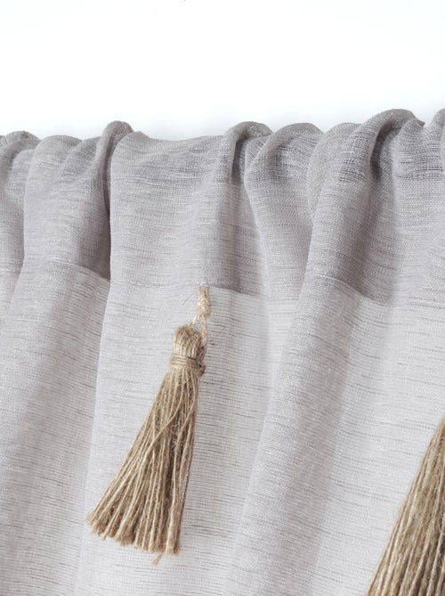 Voile bohemio con borlas de yute - Kiabi Voile bohemio con borlas de yute - Kiabi