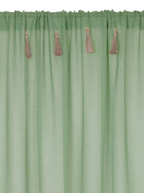 Voile bohemio con borlas de yute - Kiabi