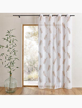 Voile bordado con hojas