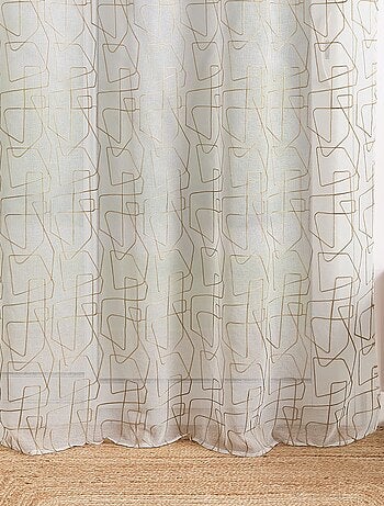 Voile bordado de estilo gráfico