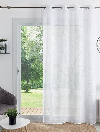 Voile bordado de estilo gráfico