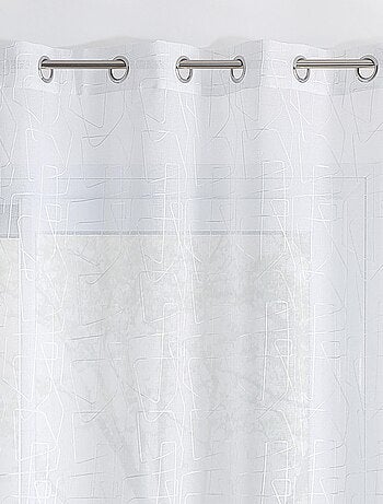 Voile bordado de estilo gráfico