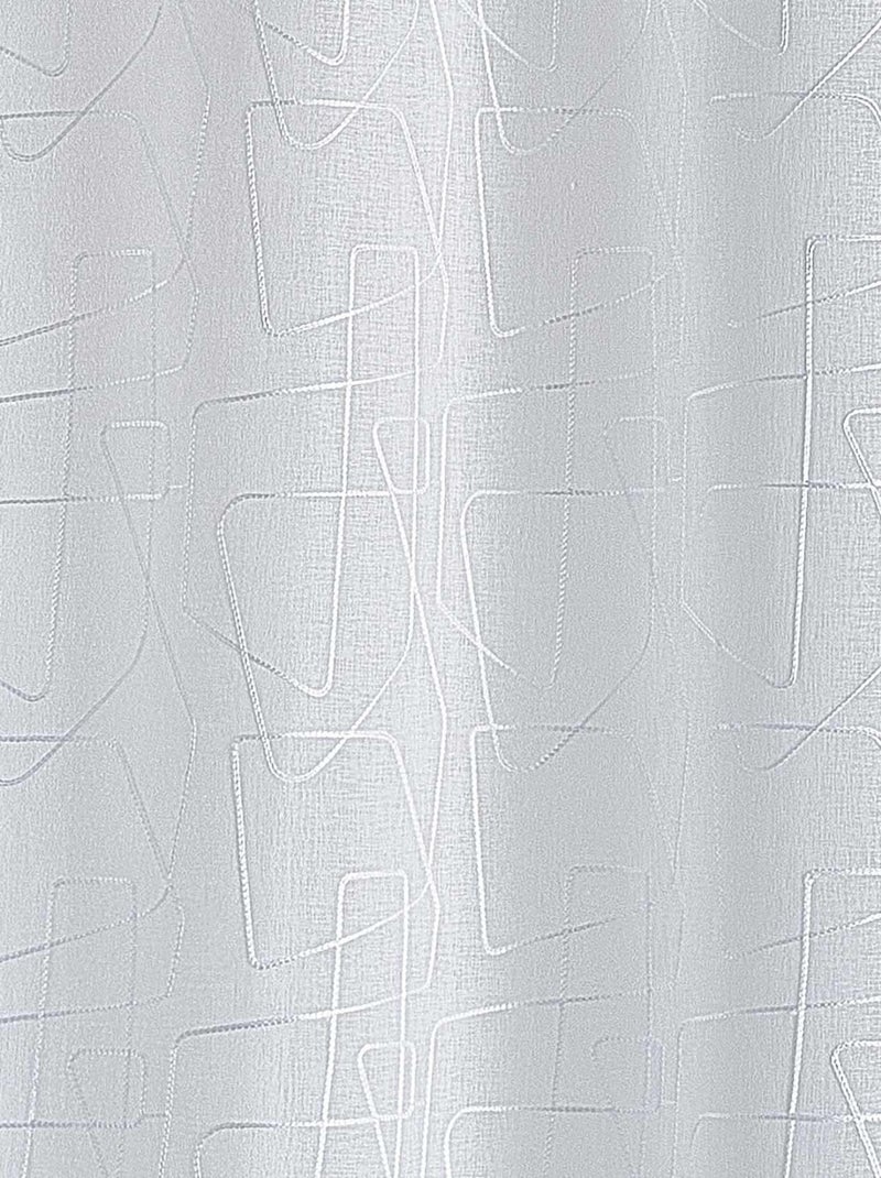 Voile bordado de estilo gráfico Blanco - Kiabi