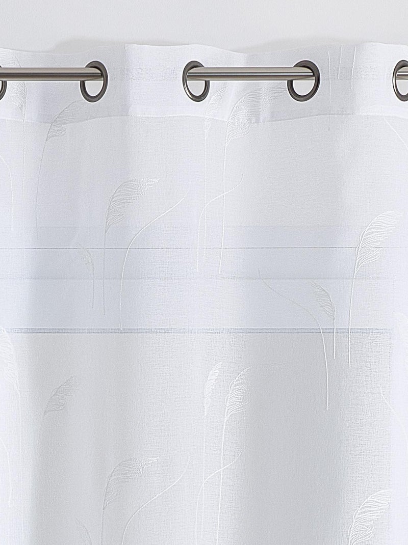 Voile bordado Pampa Blanco - Kiabi