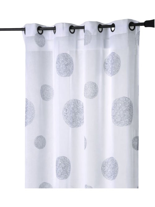 Voile bordado redondo blanco - Kiabi Voile bordado redondo blanco - Kiabi