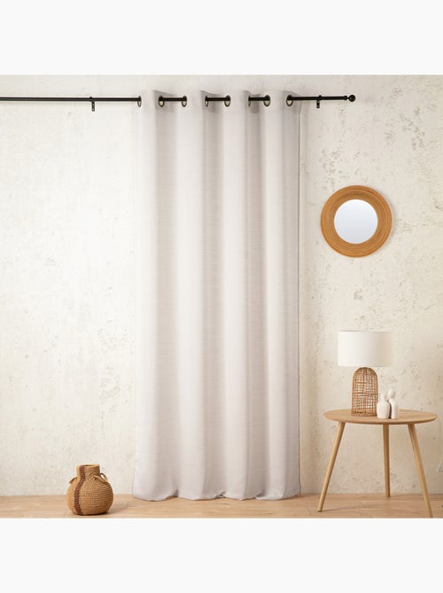 Voile de lana liso con ojales - Kiabi