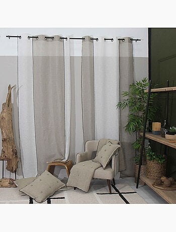 Voile de lino con ojales