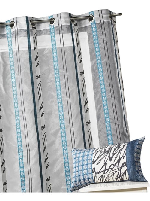 Voile de organza con finas rayas de cebra - Kiabi Voile de organza con finas rayas de cebra - Kiabi