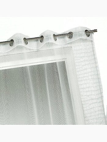 Voile de organza con finas rayas horizontales