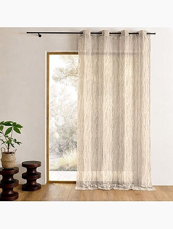 Voile de organza con rayas verticales tejidas