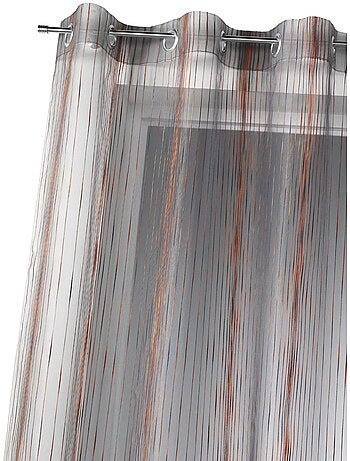 Voile de organza con rayas verticales tejidas