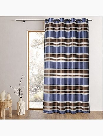 Voile de organza de colores con rayas horizontales