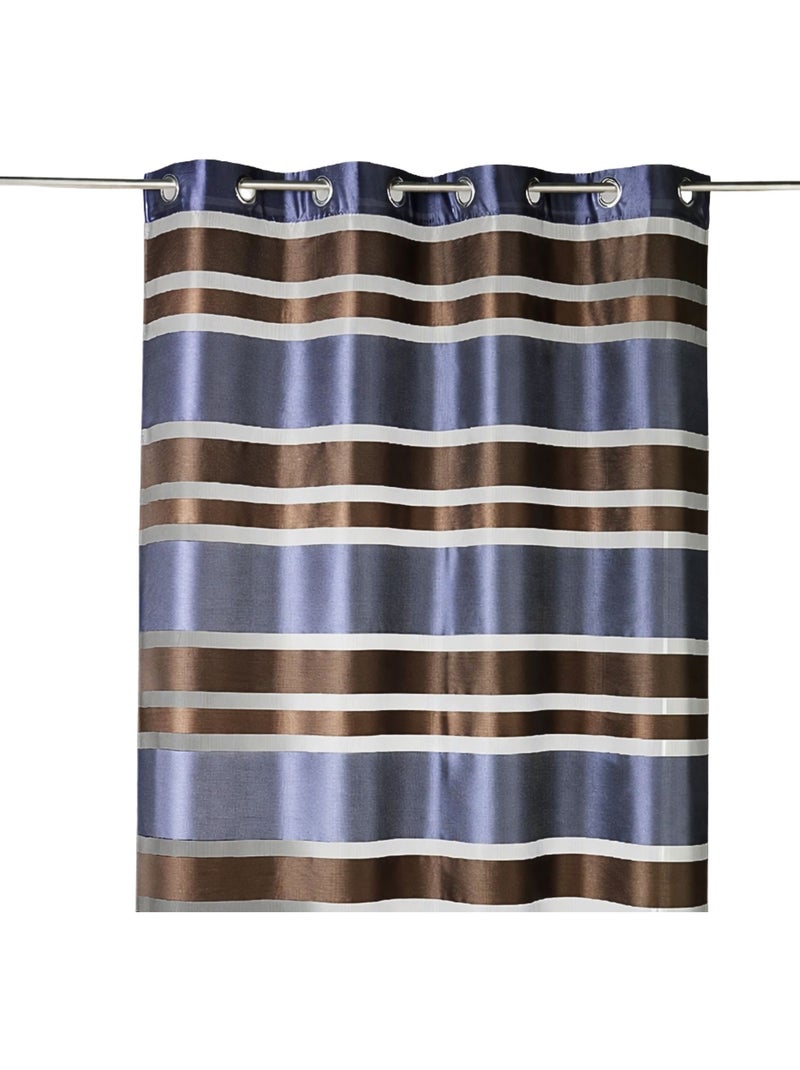 Voile de organza de colores con rayas horizontales Azul - Kiabi