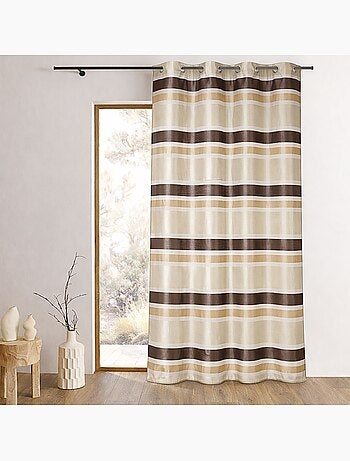 Voile de organza de colores con rayas horizontales