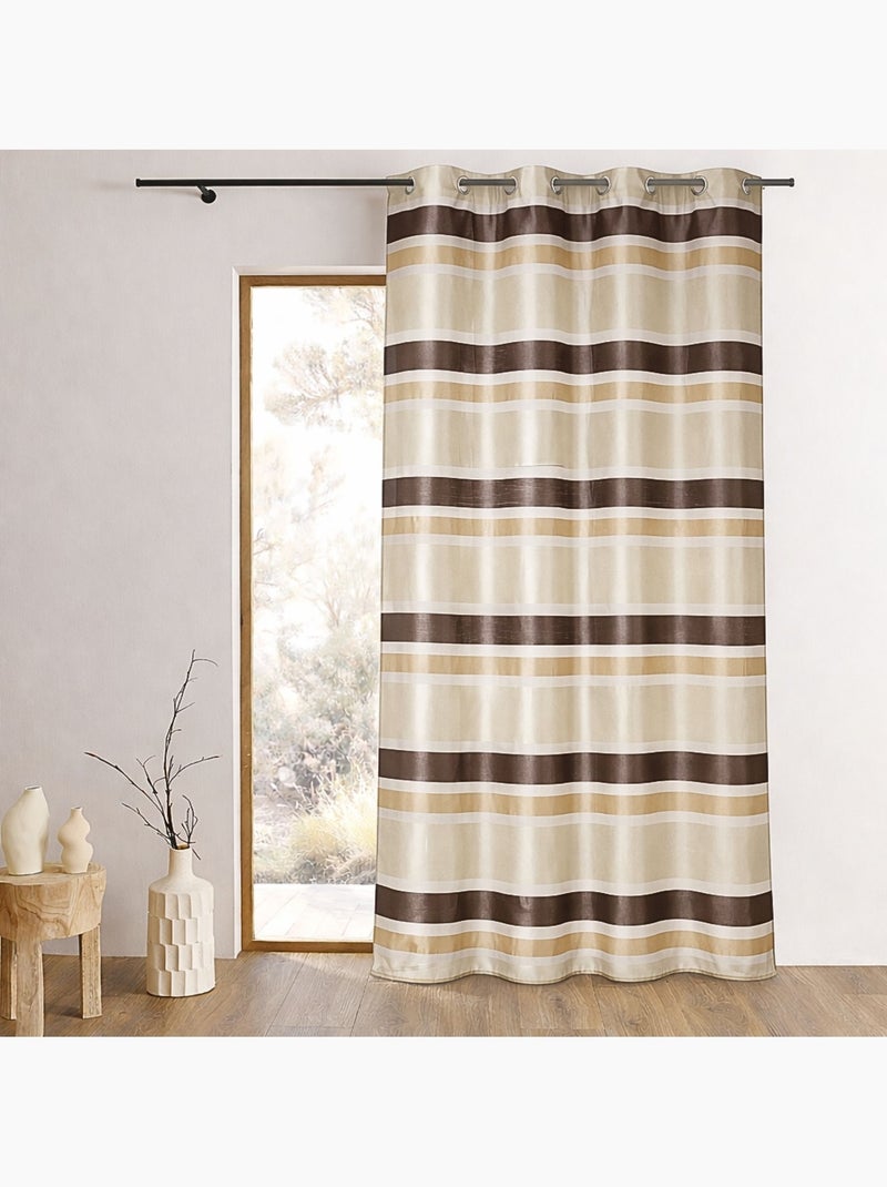 Voile de organza de colores con rayas horizontales Beige - Kiabi