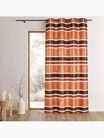 Voile de organza de colores con rayas horizontales