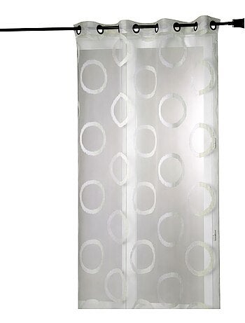 Voile de organza jacquard con estampado redondo