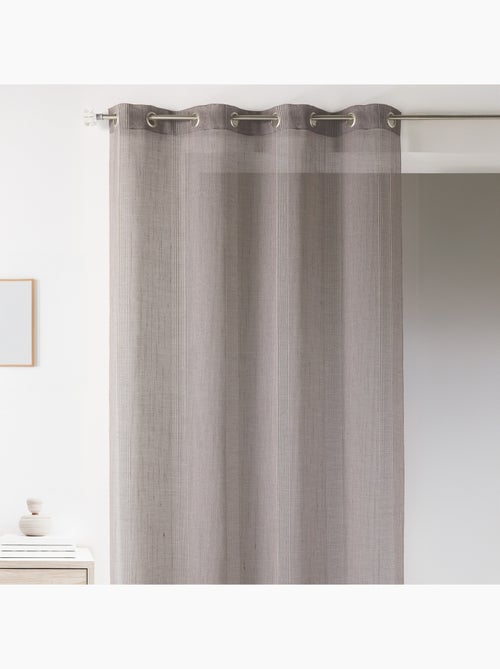 Voile de rayas bordadas tono sobre tono - Kiabi
