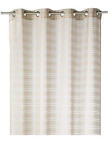 Voile de rayas horizontales tono sobre tono