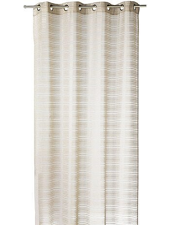 Voile de rayas horizontales tono sobre tono
