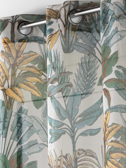 Voile efecto lino jungla - Kiabi