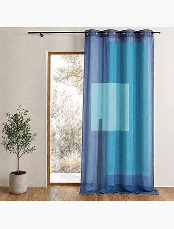 Voile estampado con motivos gráficos