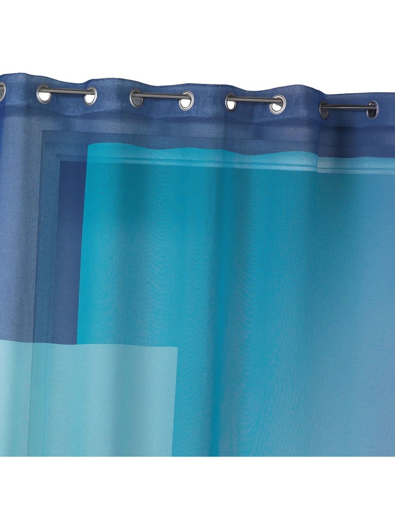 Voile estampado con motivos gráficos Azul - Kiabi