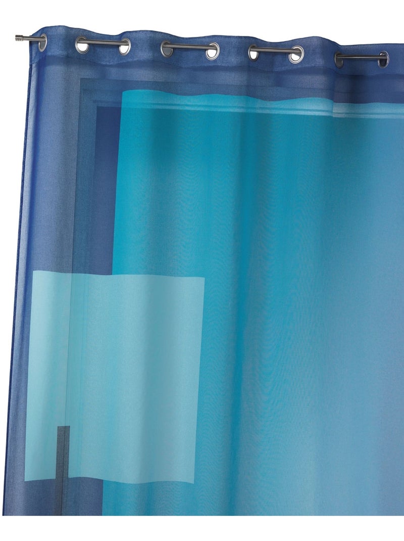 Voile estampado con motivos gráficos Azul - Kiabi