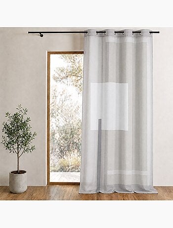 Voile estampado con motivos gráficos