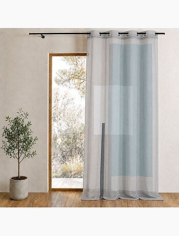 Voile estampado con motivos gráficos