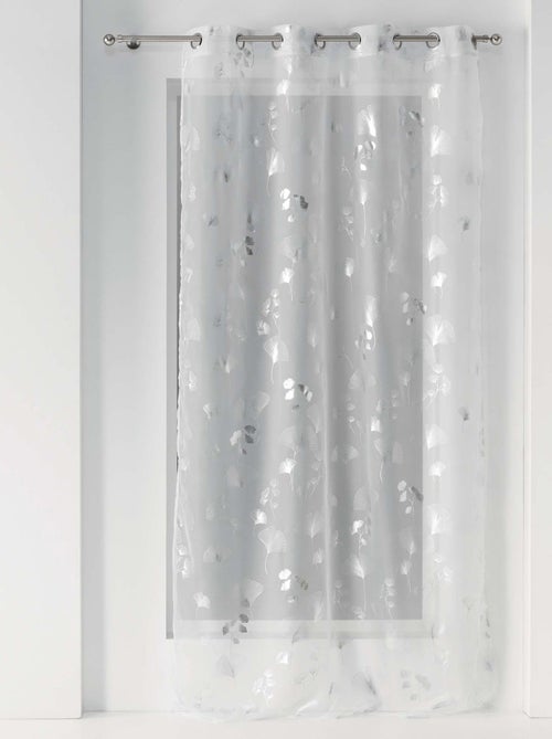 Voile estampado metalizado - Kiabi