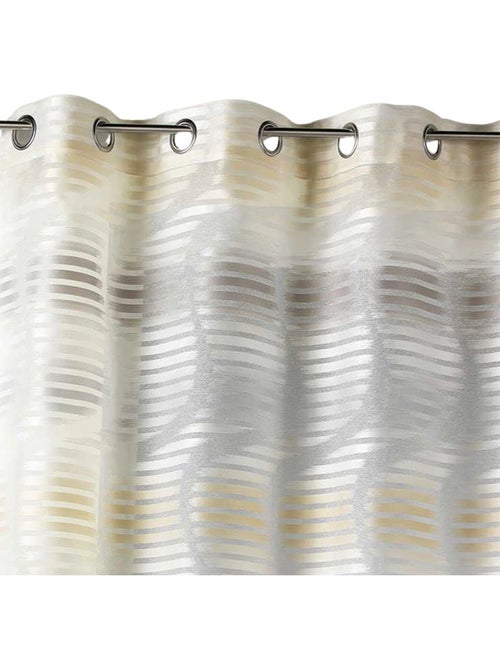 Voile jacquard con rayas verticales onduladas - Kiabi Voile jacquard con rayas verticales onduladas - Kiabi