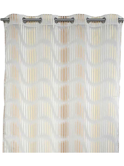 Voile jacquard con rayas verticales onduladas - Kiabi Voile jacquard con rayas verticales onduladas - Kiabi