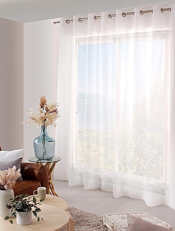Voile liso bordado Cornely
