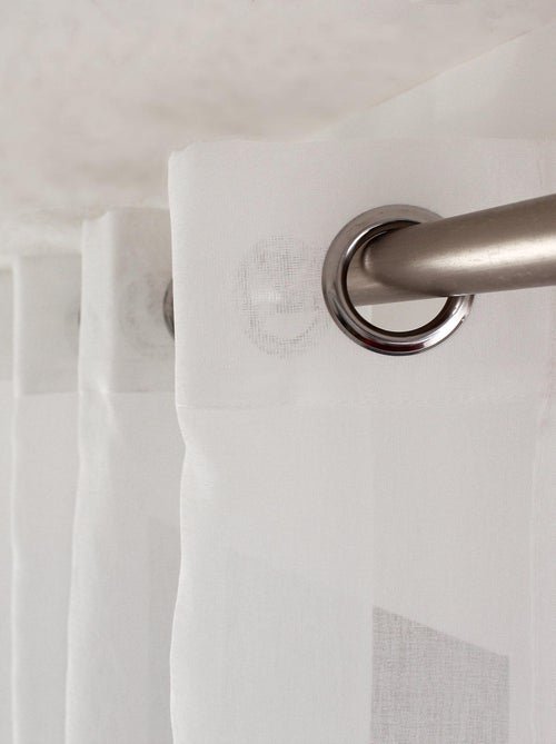 Voile liso bordado Cornely - Kiabi
