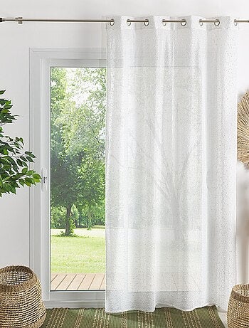 Voile liso con efecto rizado