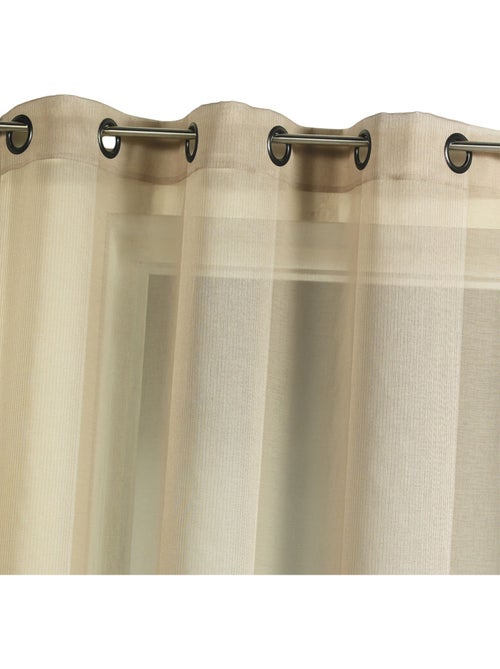 Voile liso de estameña con rayas tono sobre tono - Kiabi