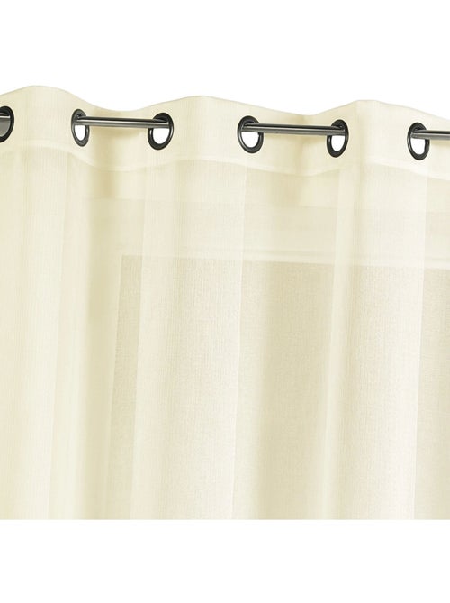 Voile liso de estameña con rayas tono sobre tono - Kiabi
