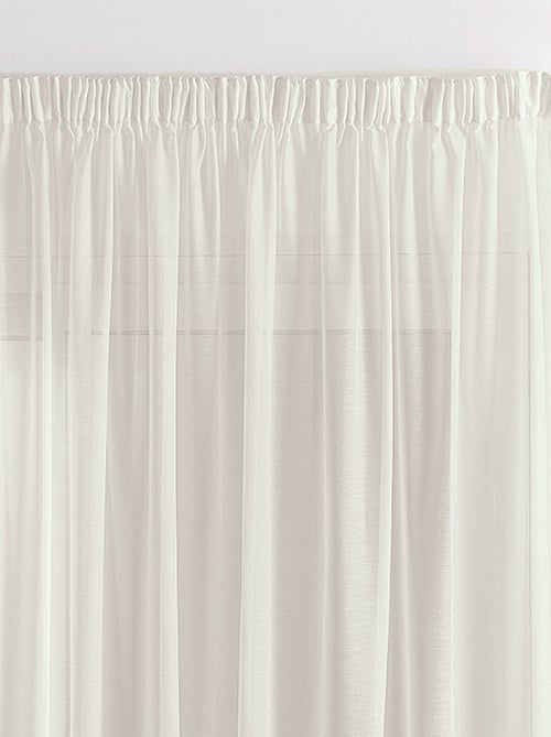 Voile liso lijado y emplomado - Kiabi Voile liso lijado y emplomado - Kiabi