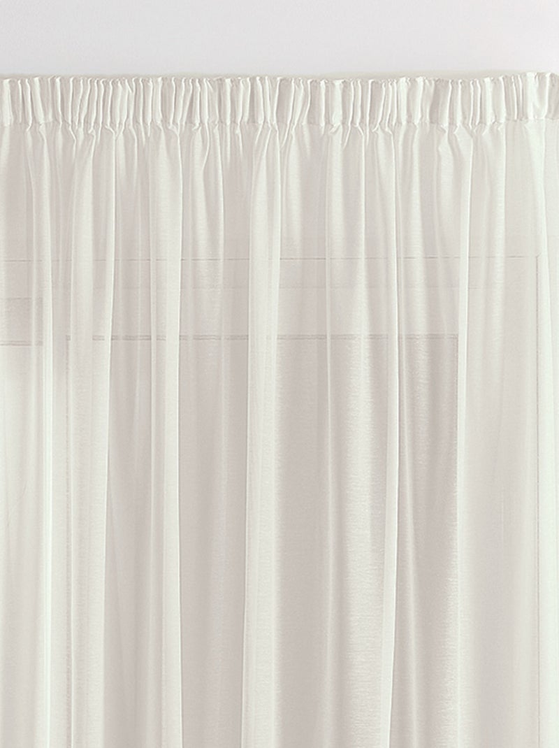 Voile liso lijado y emplomado Madera natural - Kiabi