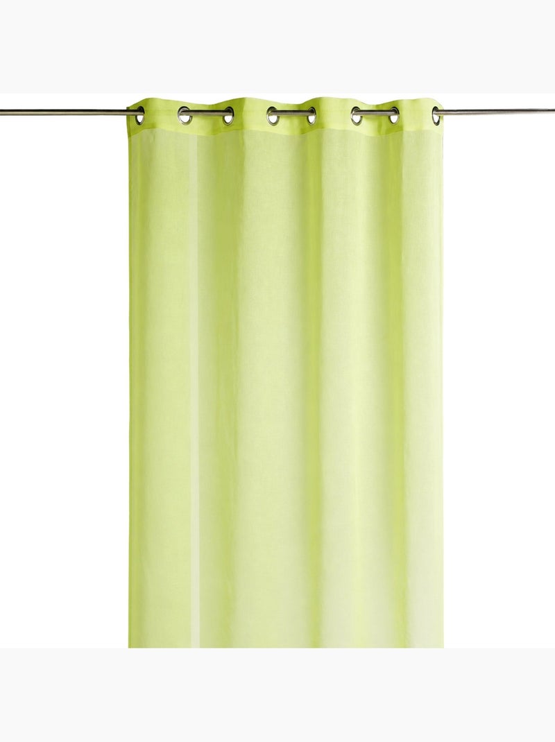 Voile liso listo para instalar Verde claro - Kiabi