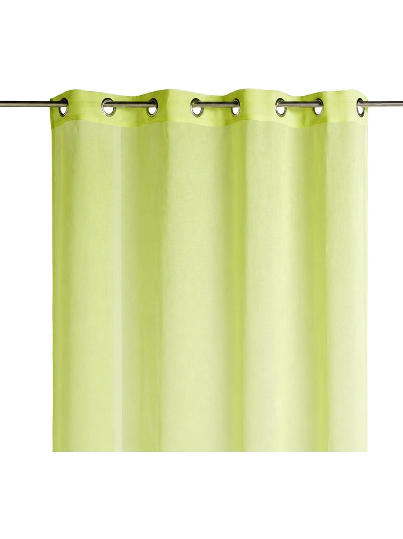 Voile liso listo para instalar Verde claro - Kiabi